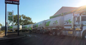 Photo of Quad, (4 Trailer) Road Train in Tennant Creek.